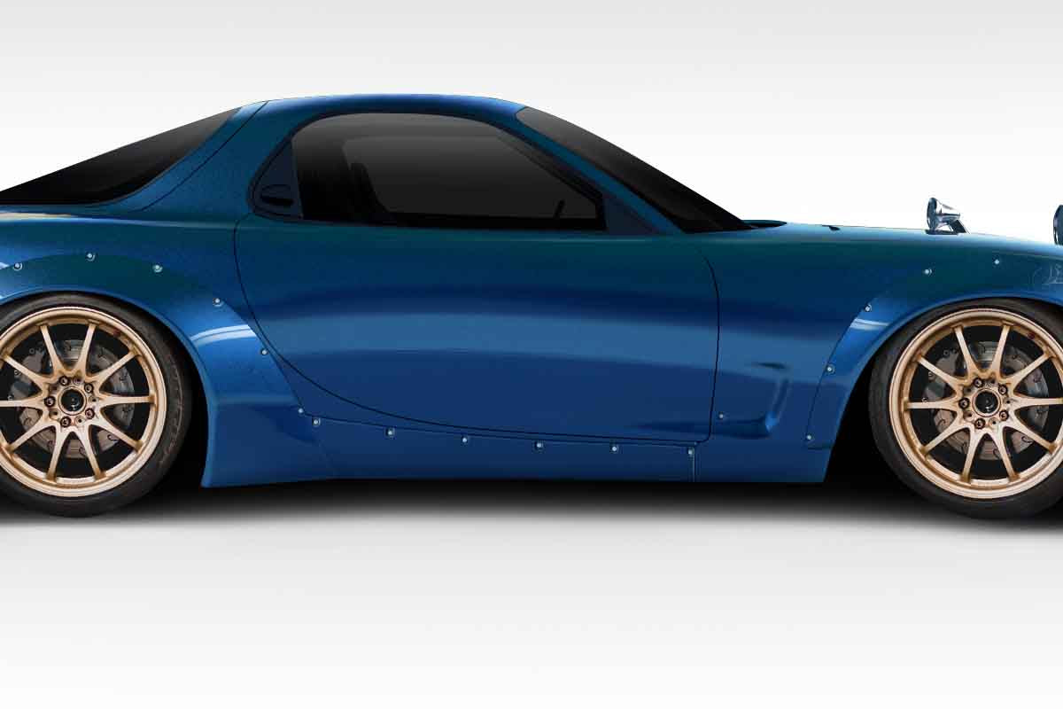 1993 - 1997 Mazda RX - 7 Duraflex TKO Boss Wide Body Side Skirt Rocker Panels: Transform Your Ride Now!