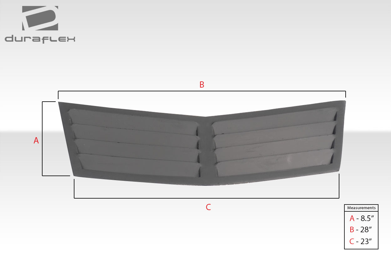 Universal Duraflex Trackstar 1 Hood Vents - 3 Piece: Unleash Your Vehicle's Potential!