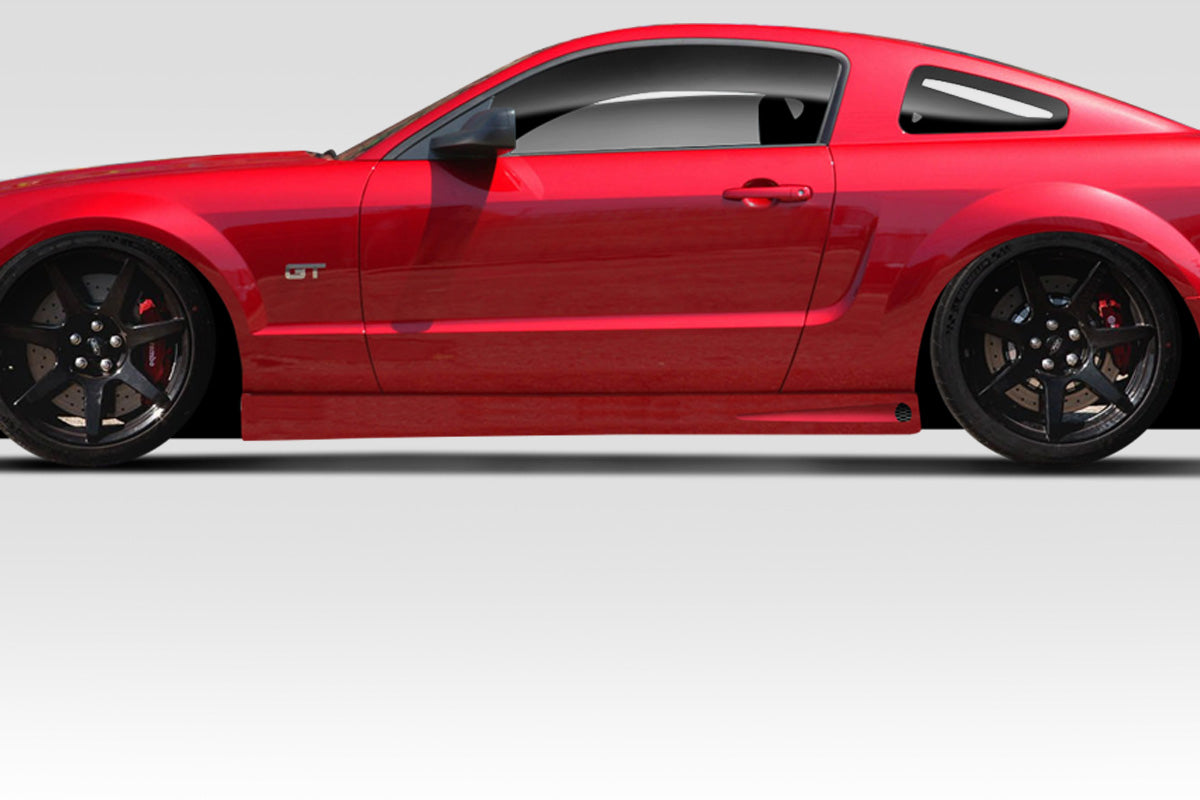 Revamp Your 2005 - 2009 Ford Mustang with Duraflex Blits 2 - Piece Side Skirts