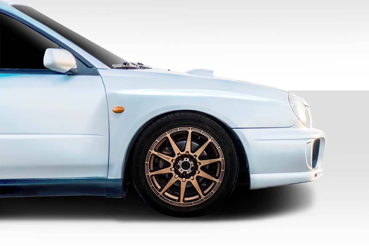 Get the WRC Look! 2002 - 2003 Subaru Impreza WRX STI 4DR Duraflex Wide Body Front Fenders (+30mm) - 2 Piece Set