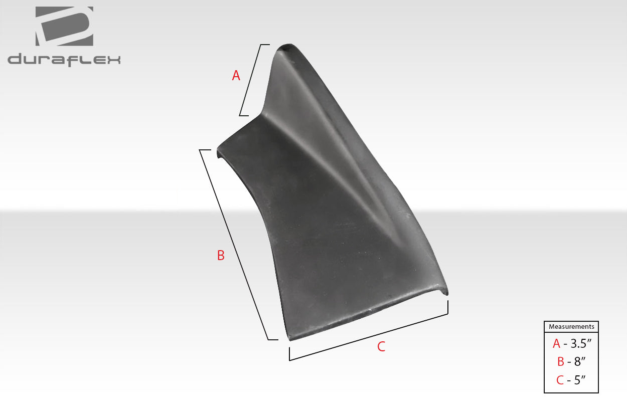 Duraflex Universal Adjustable 3-Piece Front Splitter - Upgrade Your Ride Now!