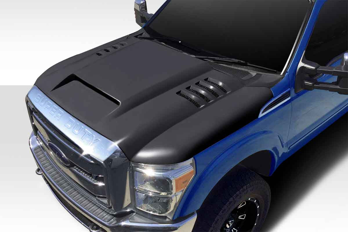 Revamp Your 2011 - 2016 Ford Super Duty F250/F350/F450 with Duraflex RK - S One - Piece Hood!