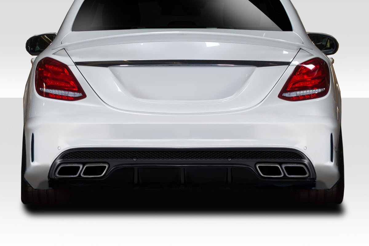 Upgrade Your 2015 - 2021 Mercedes C Class W205 with Duraflex C63 Look Rear Diffuser! (Single Piece for AMG Bumper Only, Size S)