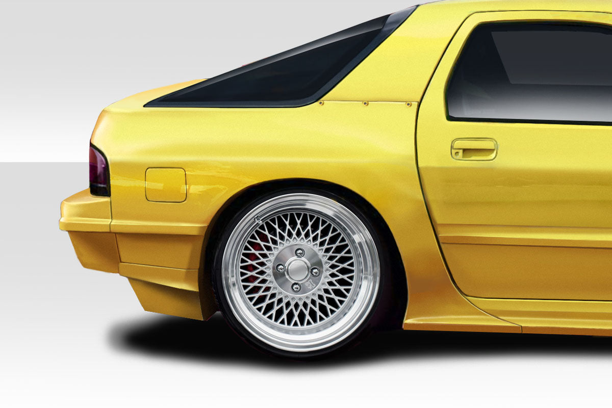 Unleash the Power: 1986 - 1991 Mazda RX - 7 Duraflex RE Wide Body Rear Fenders (2 - Piece Set)