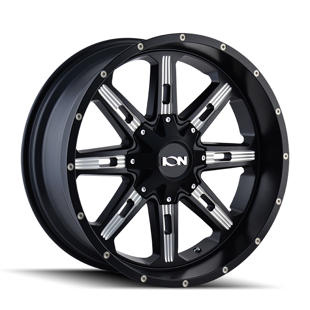 ION 184 - Stunning 20x9 Wheels in Satin Black Milled Finish