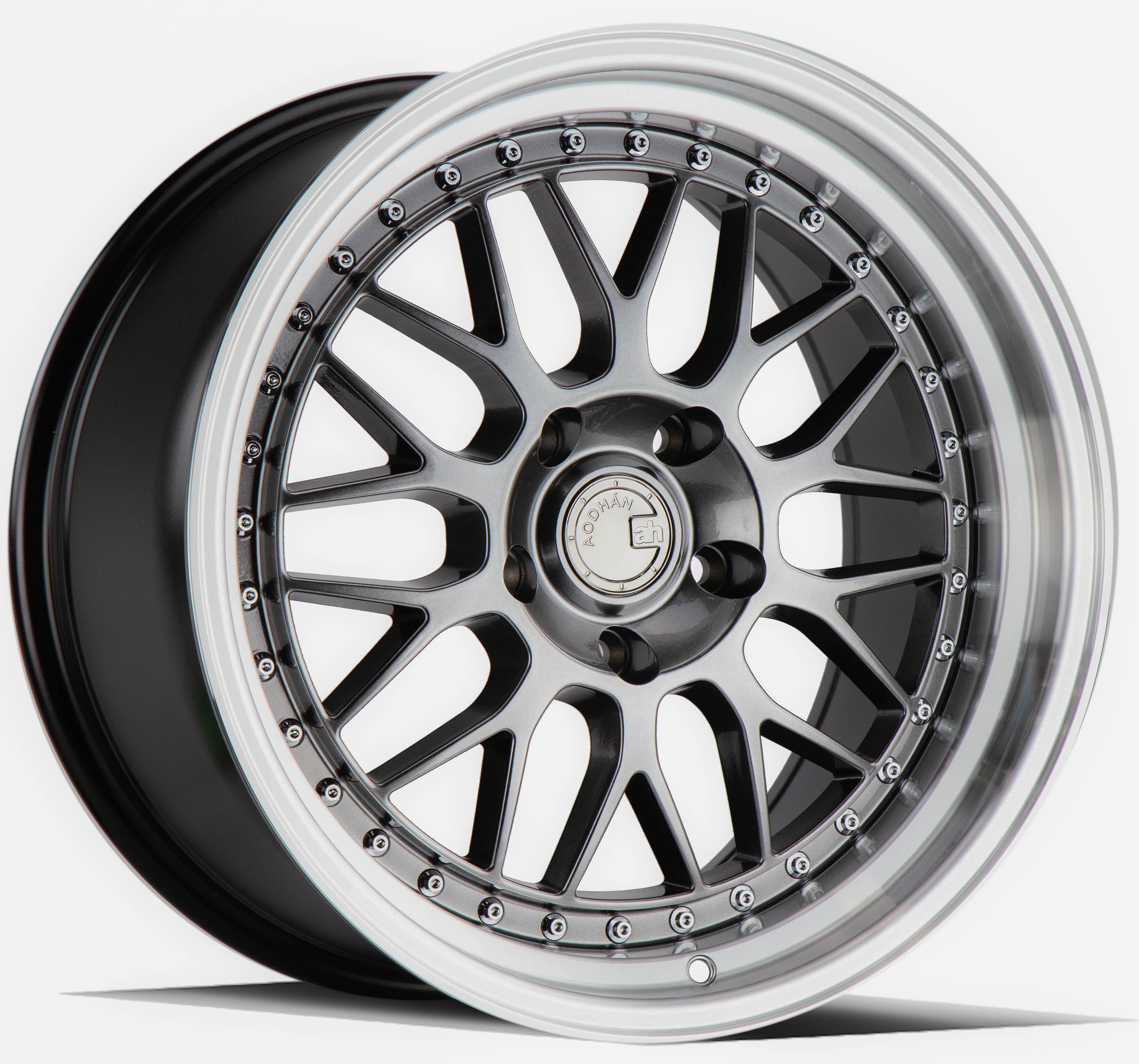 Aodhan AH02 19x8.5 5x120 +35 72.6 Hyper Black w/ Machined Lip - Stunning Wheels for Your Ride
