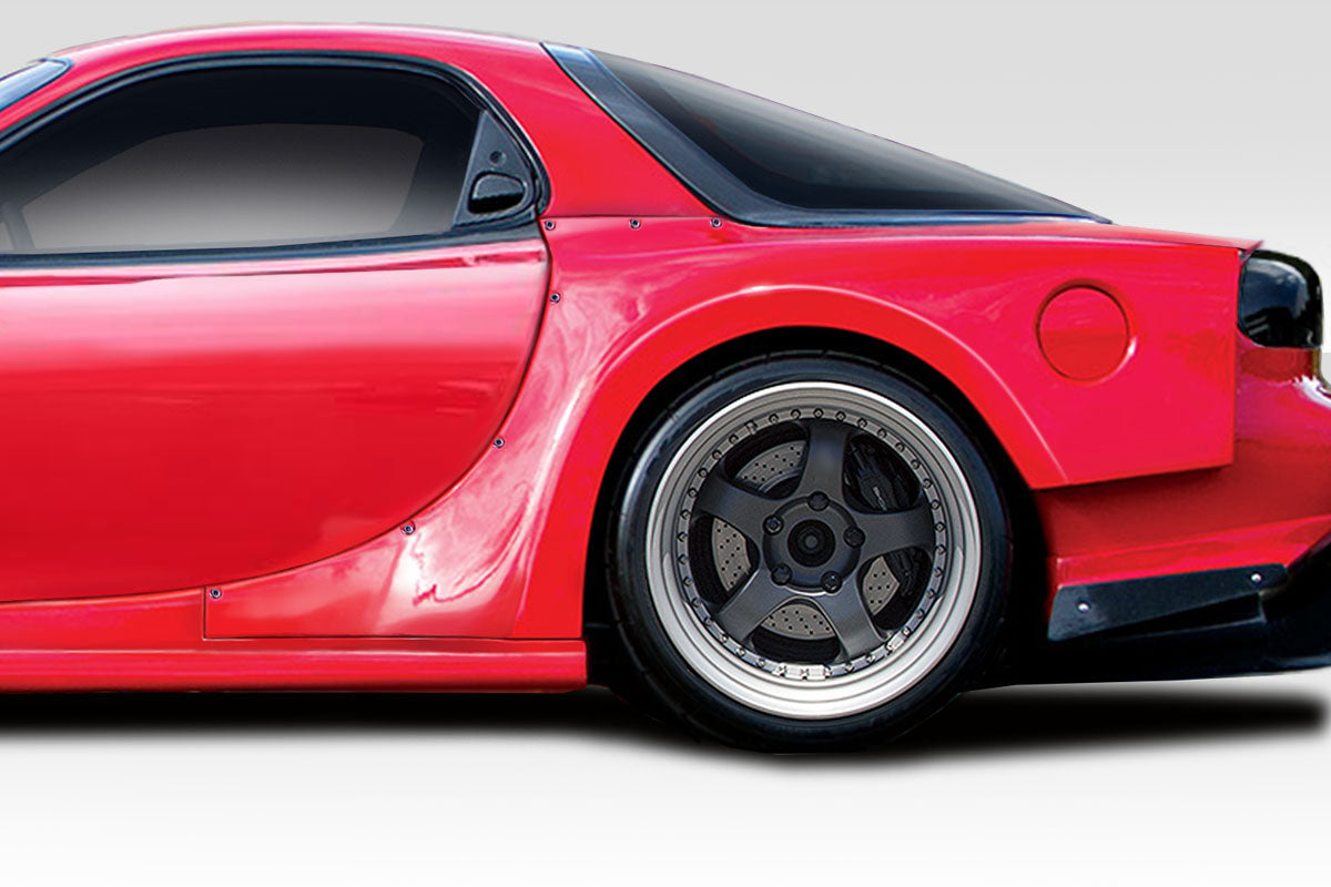 Transform Your 1993 - 1997 Mazda RX - 7 with Duraflex Bossen Wide Body Rear Fender Flares (2 - Piece Set)