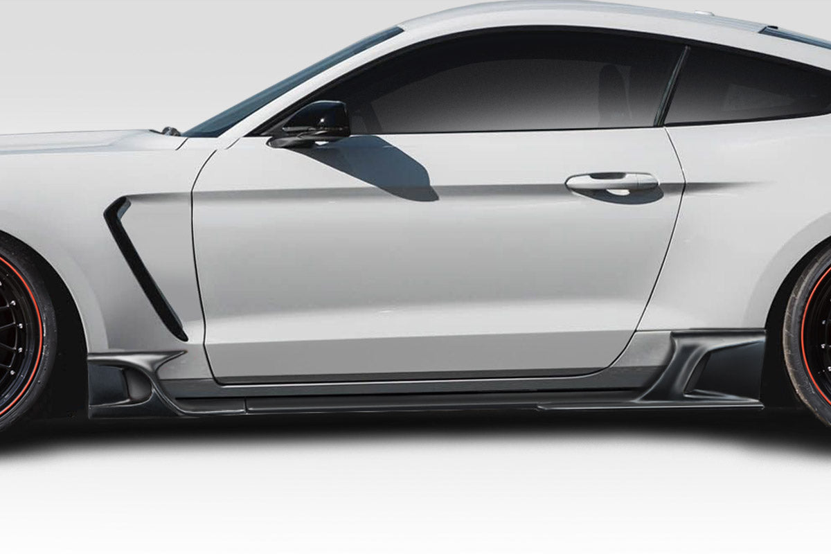 Revamp Your 2015 - 2023 Ford Mustang with Duraflex KT Style 4 - Piece Side Skirt Rocker Panel Add - Ons