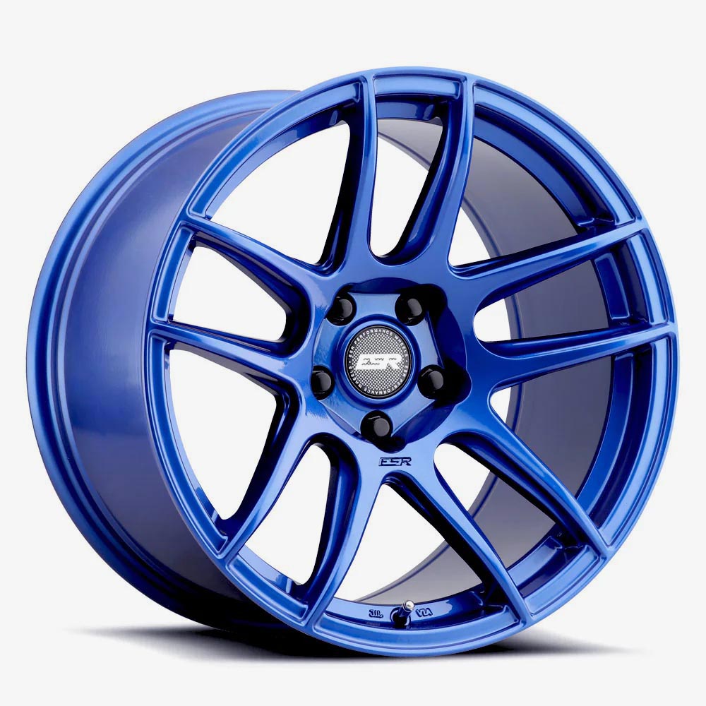 ESR CS8 19x8.5 Custom PCD & Offset Gloss Apex Blue - Stunning Wheels for Your Ride