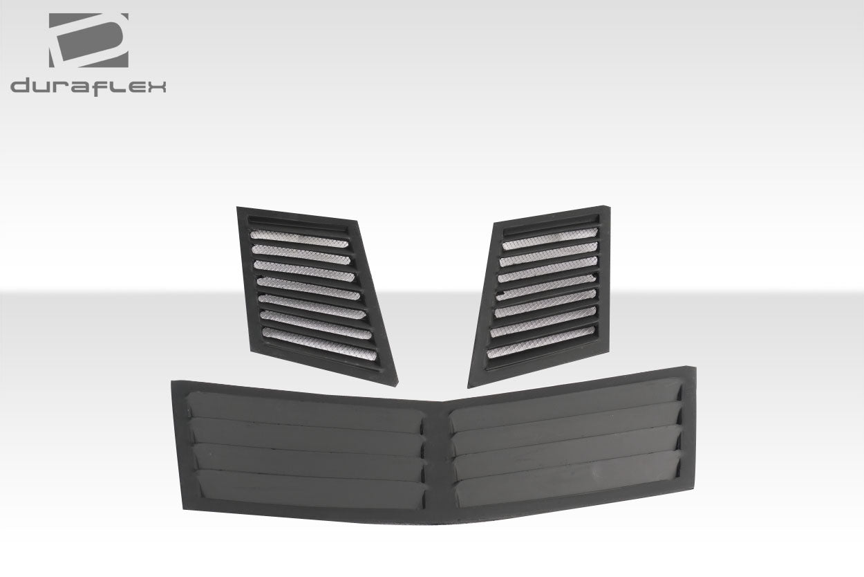 Universal Duraflex Trackstar 1 Hood Vents - 3 Piece: Unleash Your Vehicle's Potential!