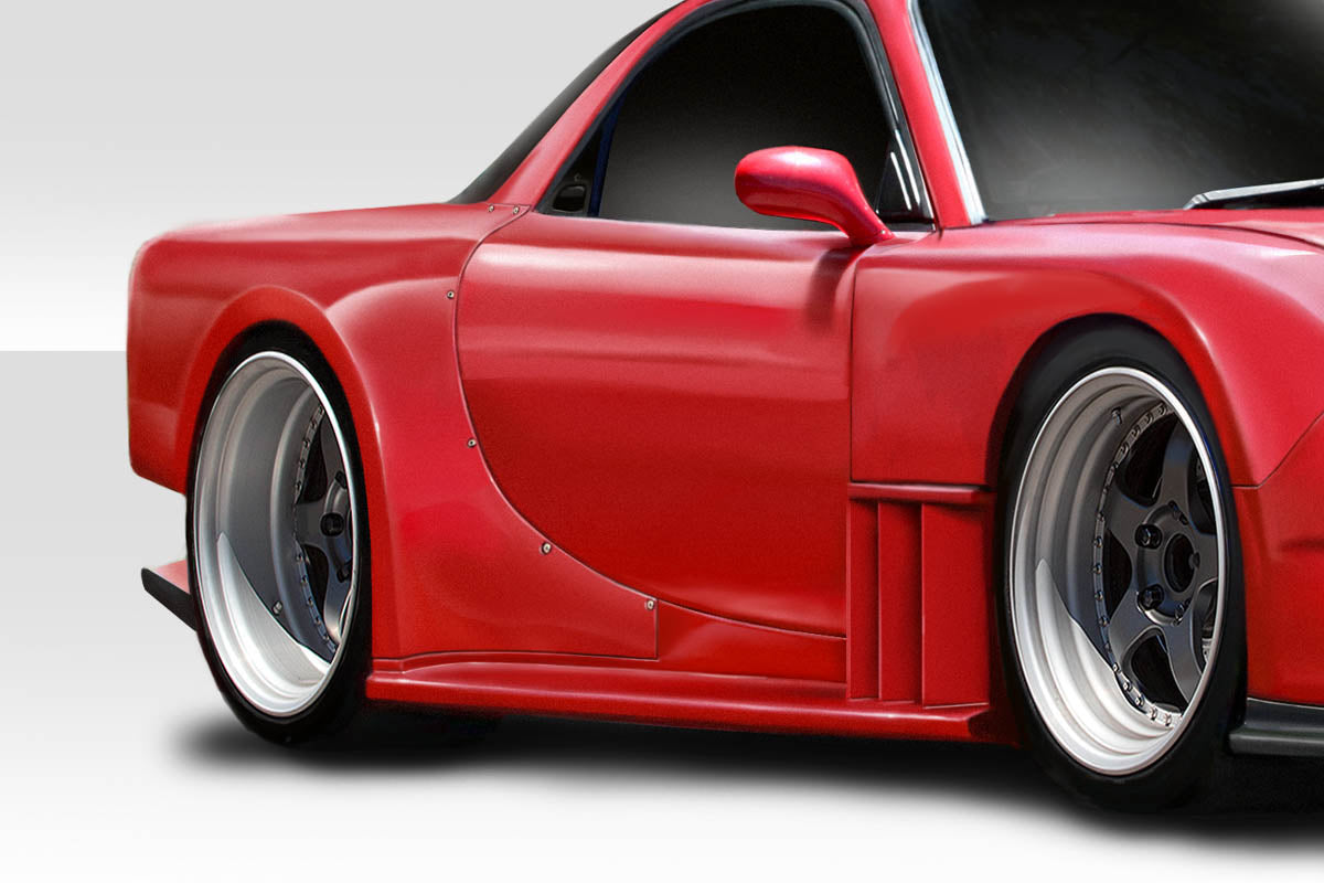 Transform Your 1993 - 1997 Mazda RX - 7 with Duraflex Bossen Wide Body Rear Fender Flares (2 - Piece Set)