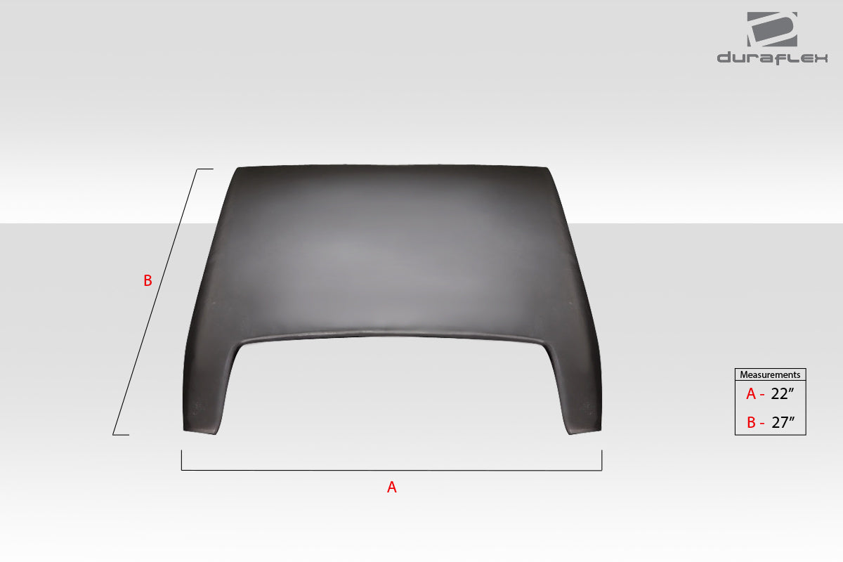 Unleash the Power with Universal Duraflex Ram Air Type 6 Hood Scoop - 1 Piece
