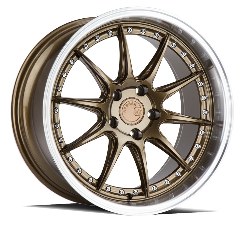 Aodhan DS07 Wheels: Stunning 18x9.5 Bronze with Machined Lip - Grab Yours Now!