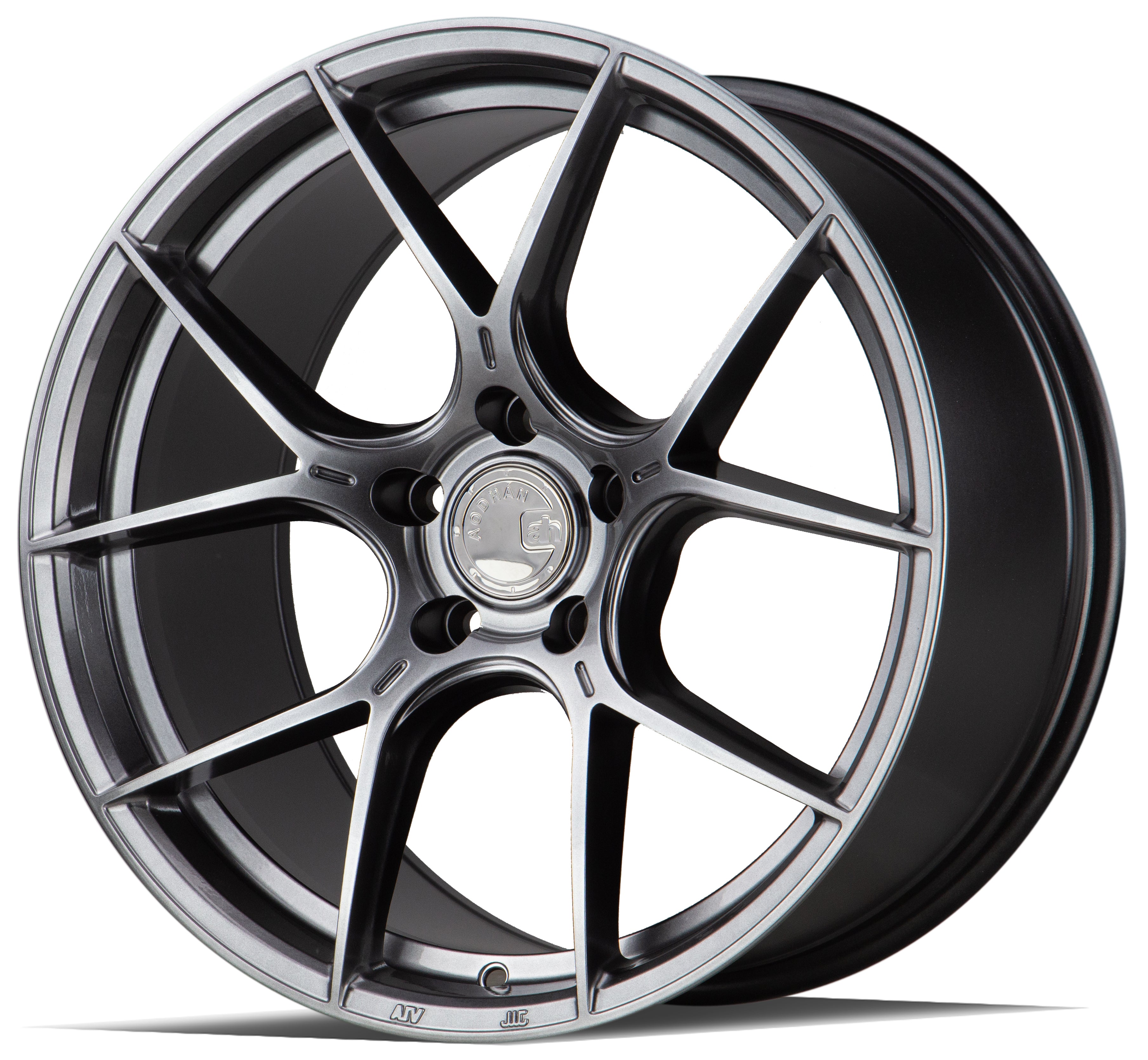 Aodhan AH-11 Wheels: 19x8.5, 5x120, +35 Offset, Stunning Hyper Black