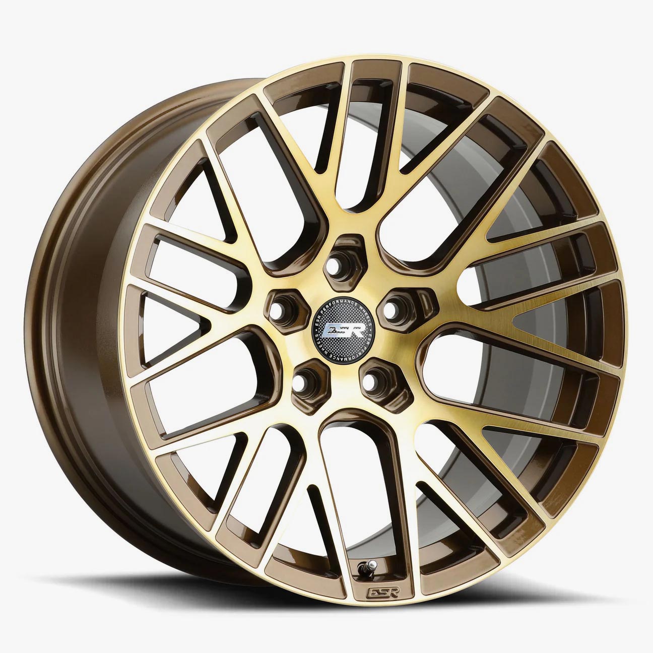 ESR RF11 Gloss Brushed Bronze Wheels - 19x10.5 5x115 (Custom Drill) ET22 - A Stunning Upgrade!
