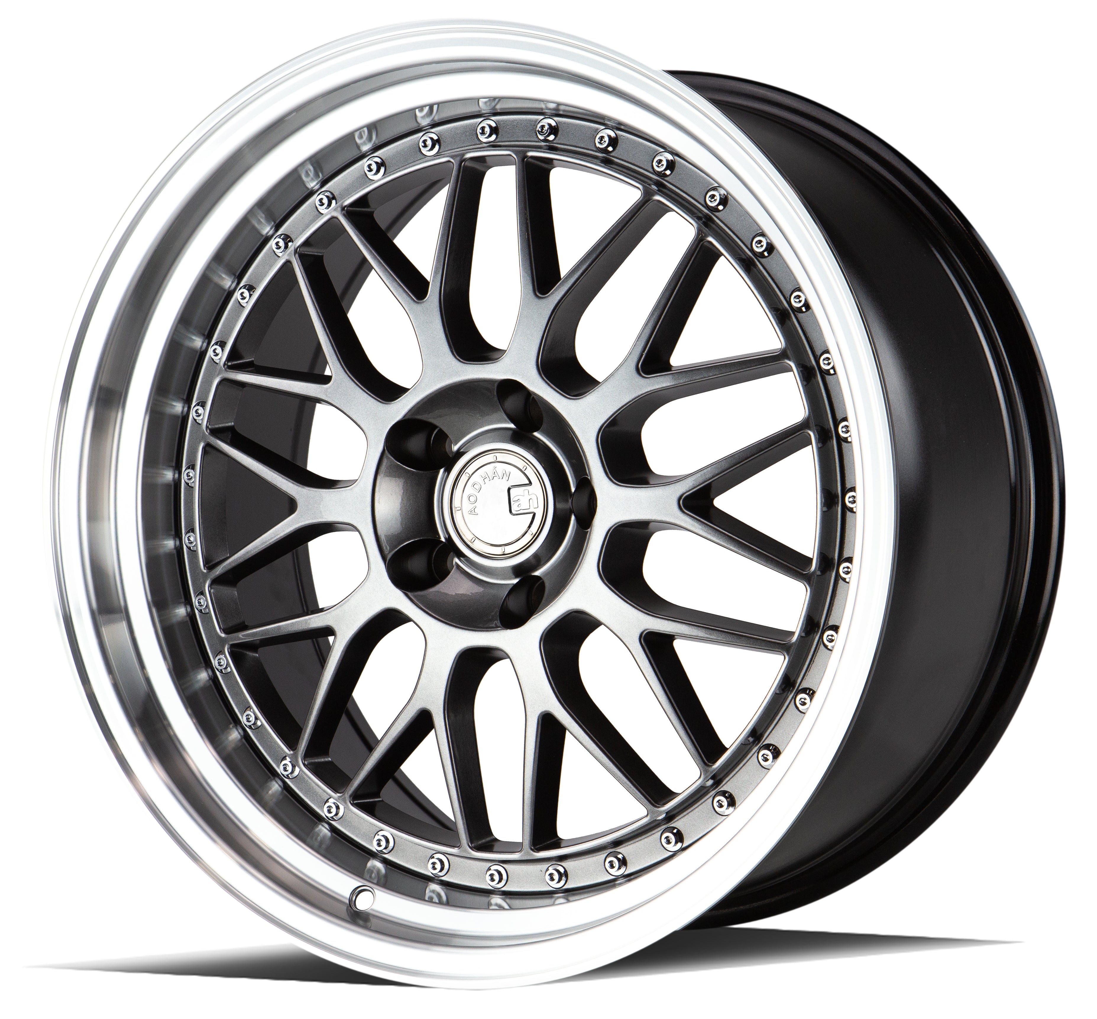 Aodhan AH02 Wheels - 19x9.5 5x120 +35 72.6 Hyper Black w/ Machined Lip - Upgrade Your Ride Now!