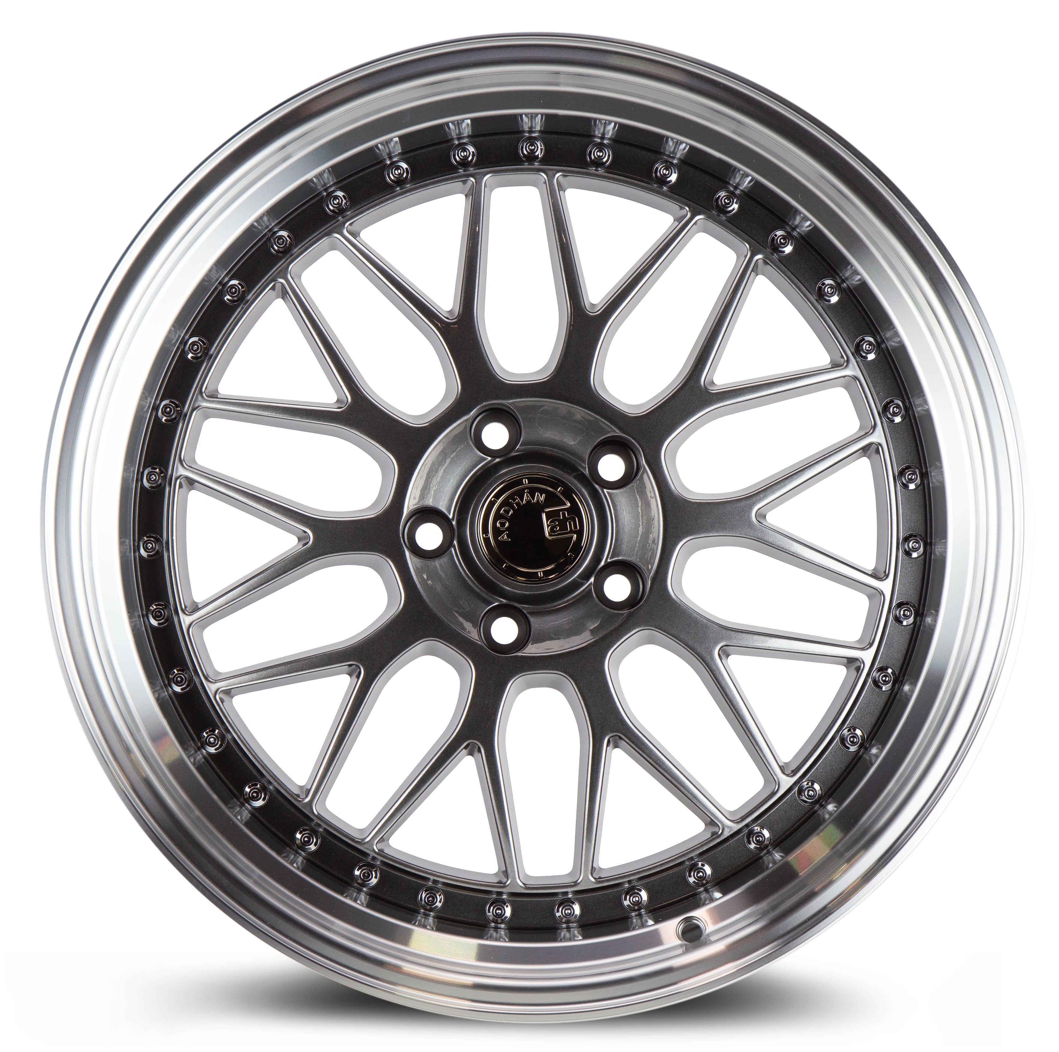 Aodhan AH02 Wheels - 19x9.5 5x120 +35 72.6 Hyper Black w/ Machined Lip - Upgrade Your Ride Now!