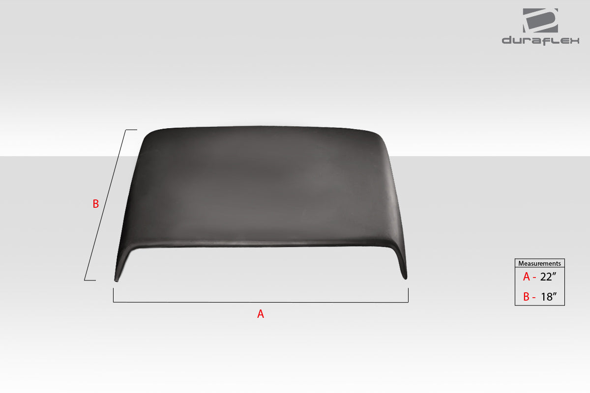 Get Your Hands on the Universal Duraflex Ram Air Type 3 Hood Scoop - One Piece Wonder!