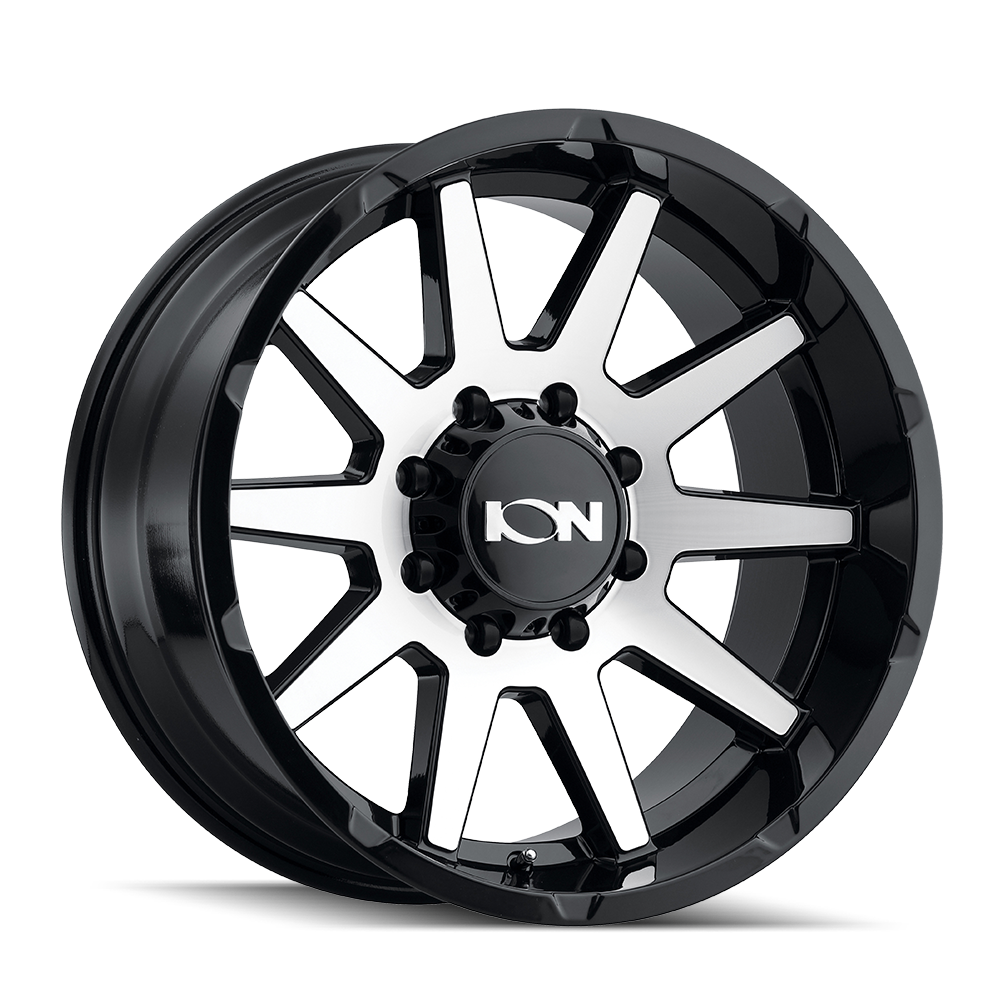 ION 143 Wheels - Stunning Gloss Black Machined 17x9 8x170 ET-12 125.2