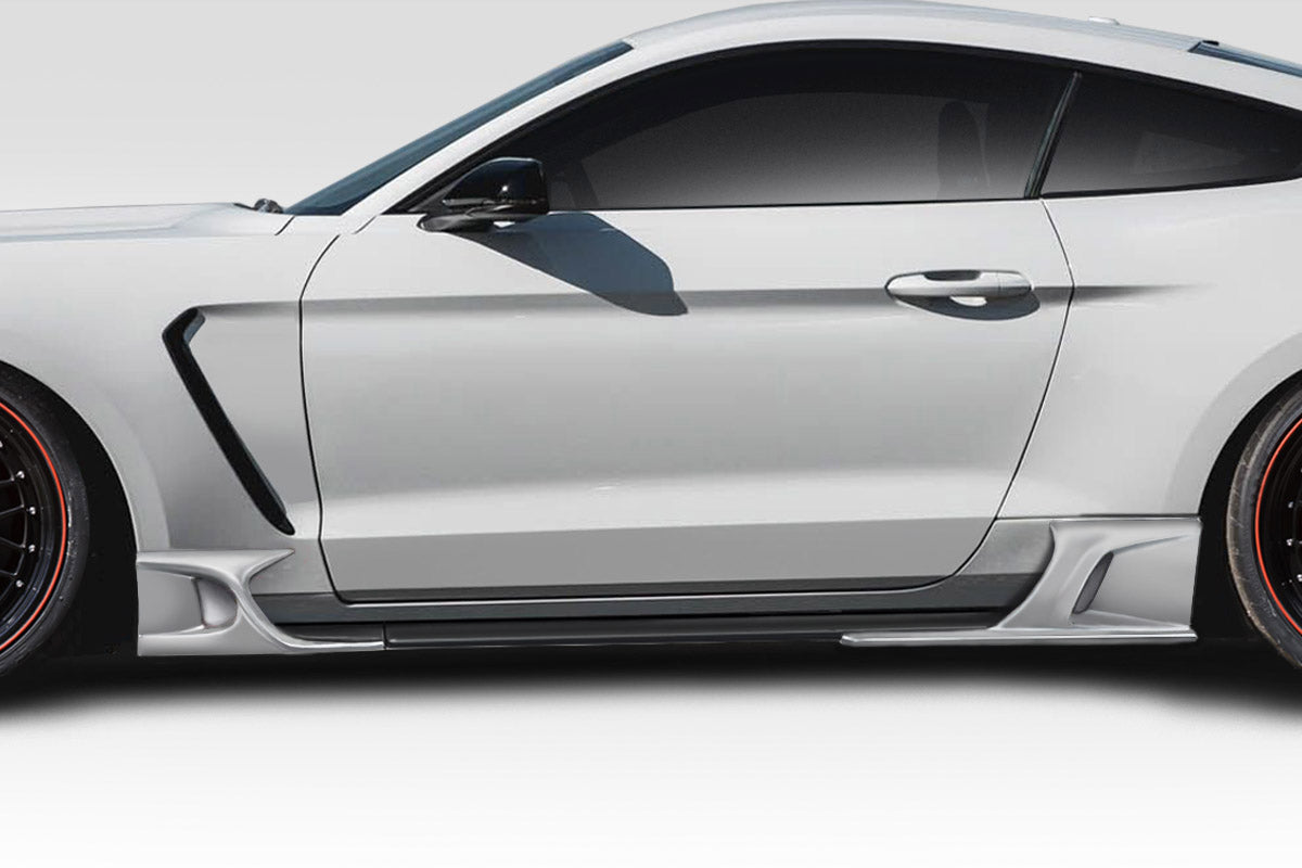 Revamp Your 2015 - 2023 Ford Mustang with Duraflex KT Style 4 - Piece Side Skirt Rocker Panel Add - Ons