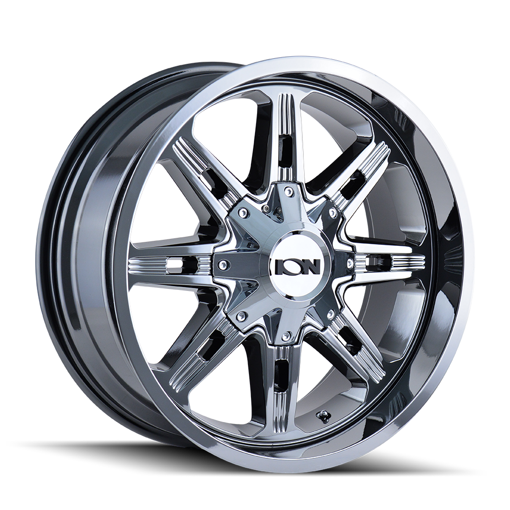 ION 184 Chrome Wheels - 20x9, 6x135/6-139.7 ET0, 106 Center Bore - A Stunning Upgrade!
