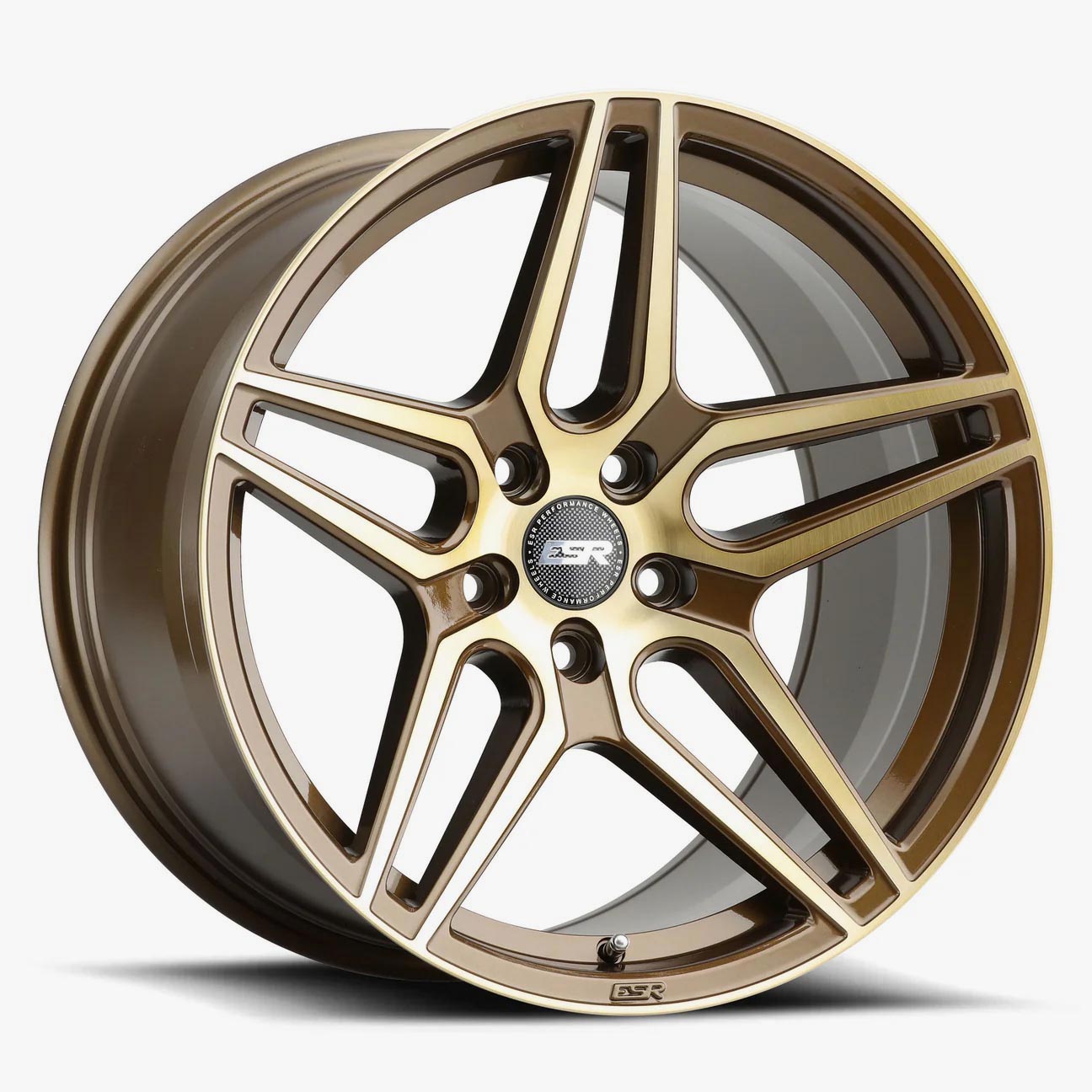 ESR RF15 Gloss Brushed Bronze Wheels - 18x10.5, 5x110 (Custom Drill) ET22 - Stunning and Customizable!