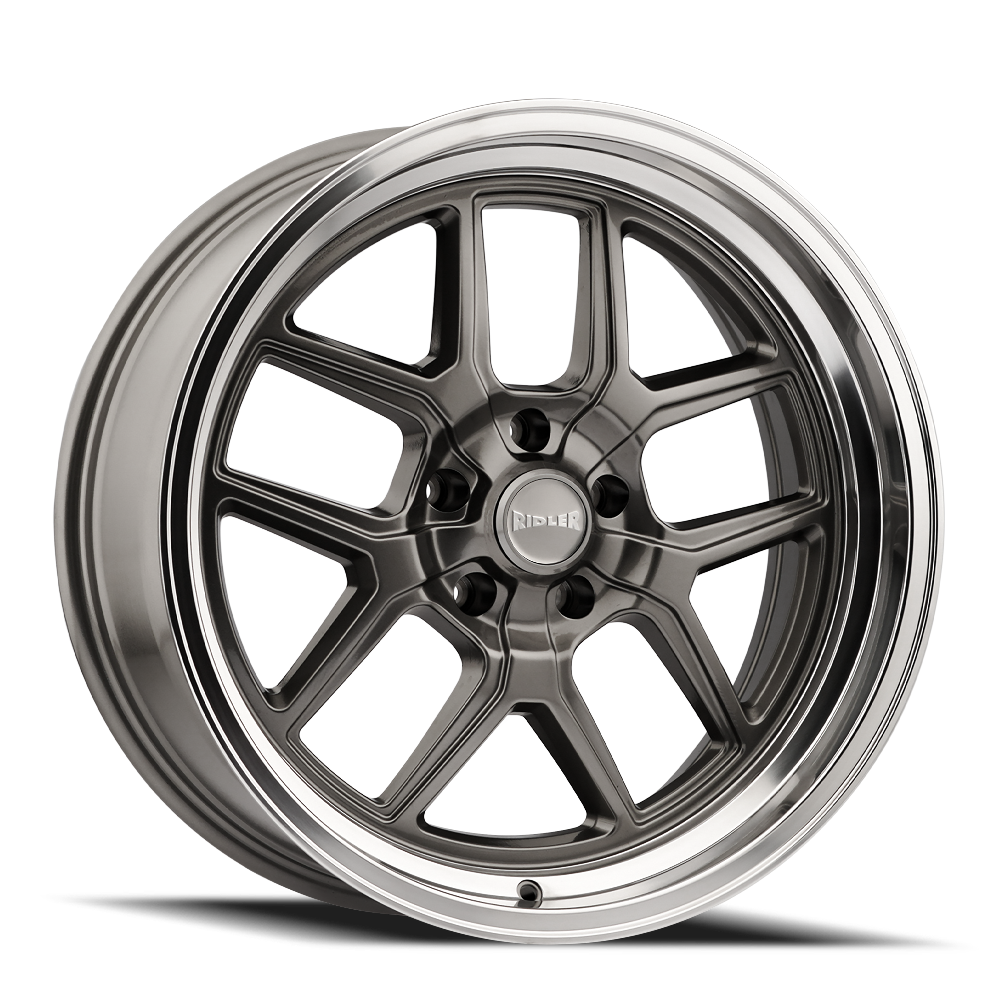 RIDLER 610 Wheels - Gloss Grey Polished 17x7 for a Stunning Ride