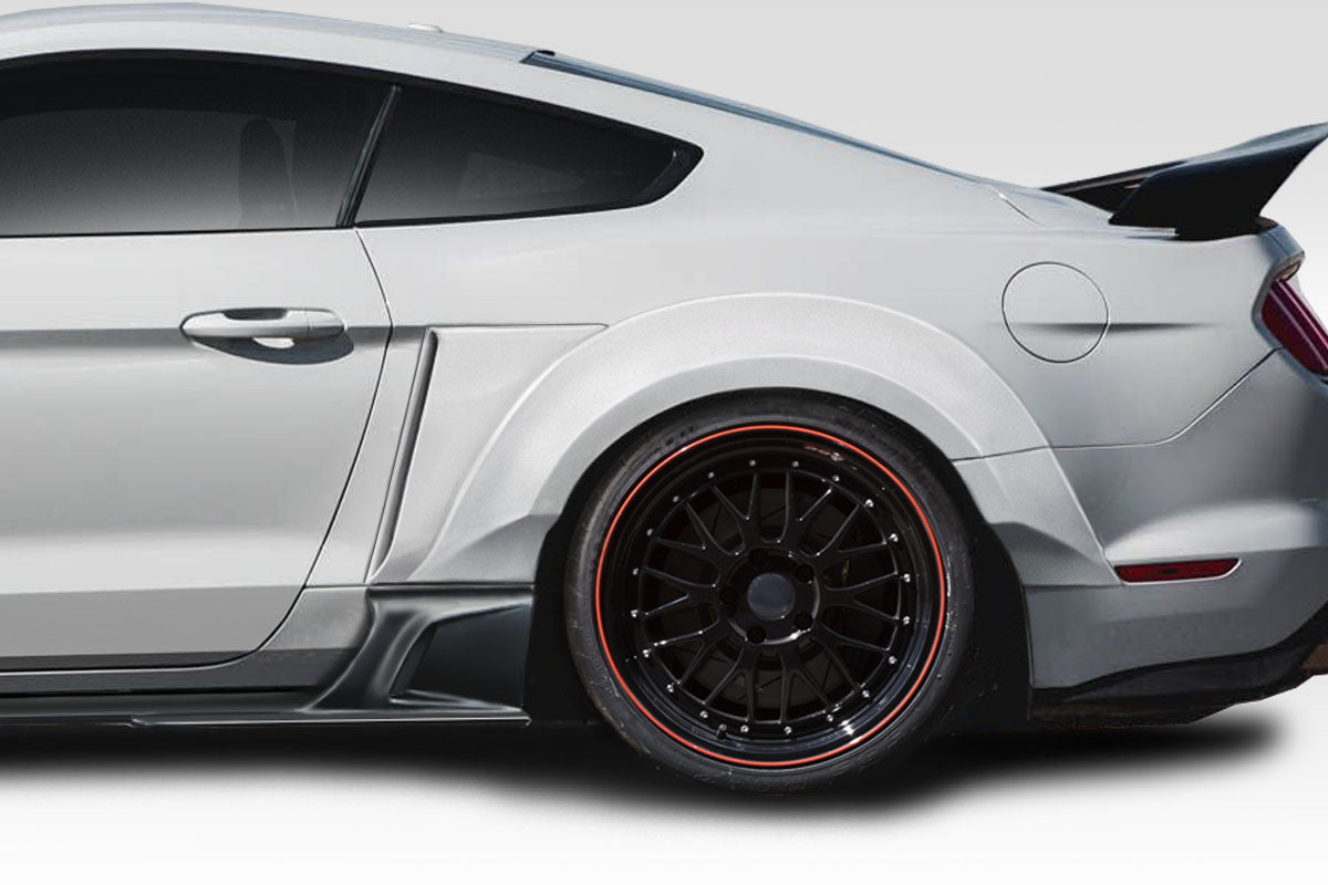 Upgrade Your 2015 - 2023 Ford Mustang with Duraflex KT Wide Body 4 - Piece Rear Fender Flares!