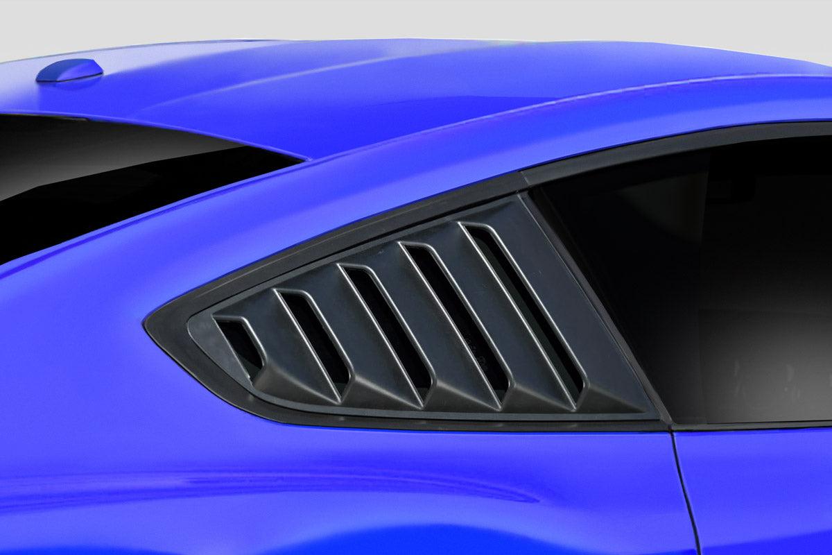 Revamp Your 2015 - 2023 Ford Mustang with Duraflex KT Window Scoops - 2 Piece Set!