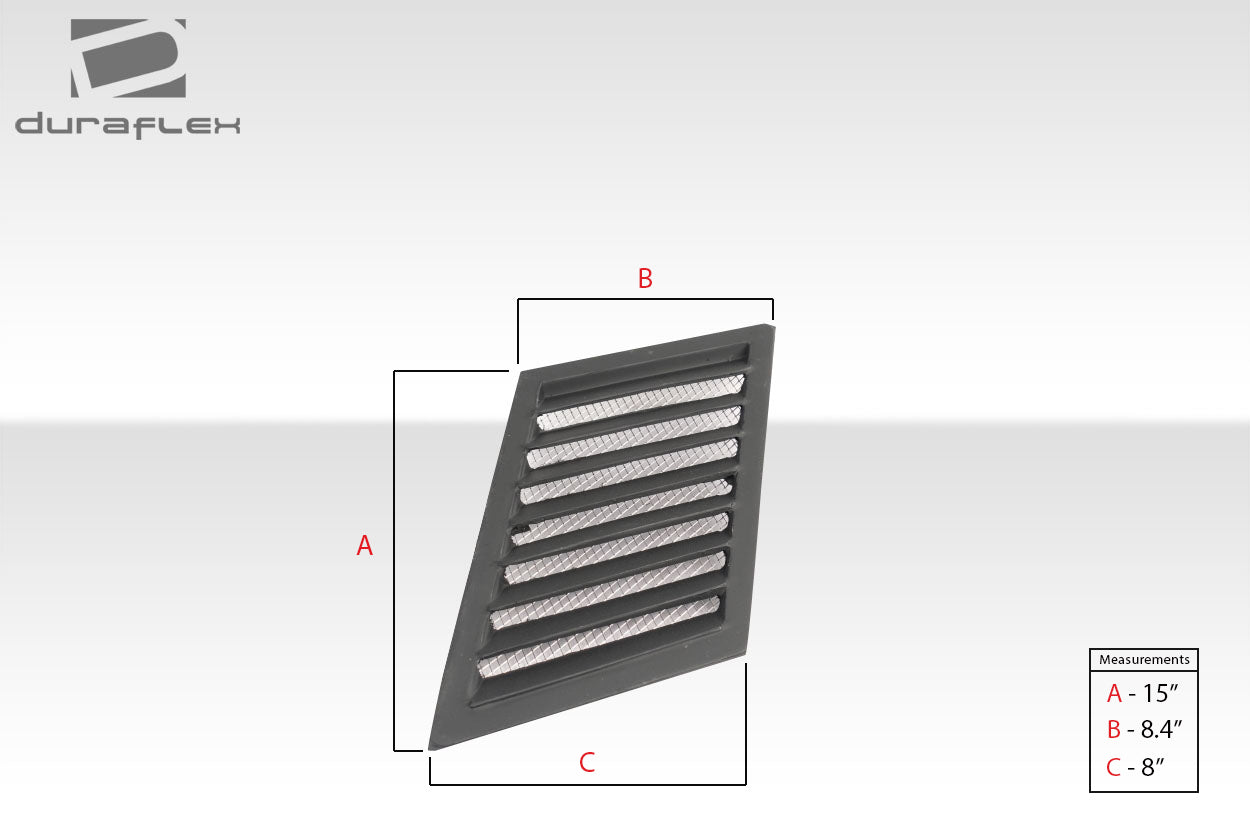 Universal Duraflex Trackstar 1 Hood Vents - 3 Piece: Unleash Your Vehicle's Potential!