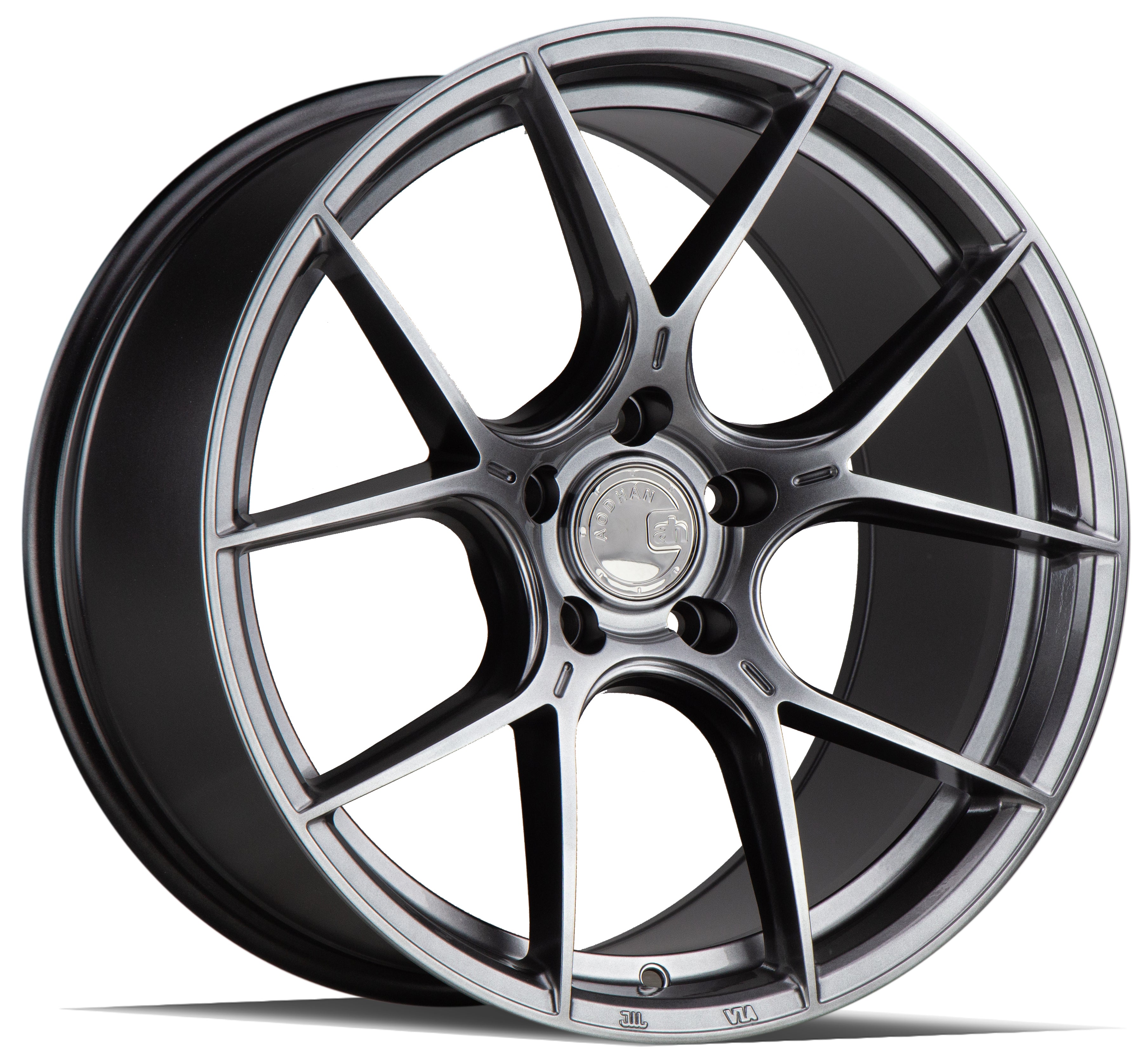 Aodhan AH-11 Wheels: 19x8.5, 5x120, +35 Offset, Stunning Hyper Black