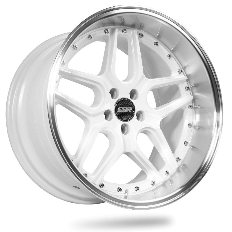 ESR CS15 18x9.5 5x100 ET22 Gloss White / Machined Lip - Stunning Wheels for Your Ride!
