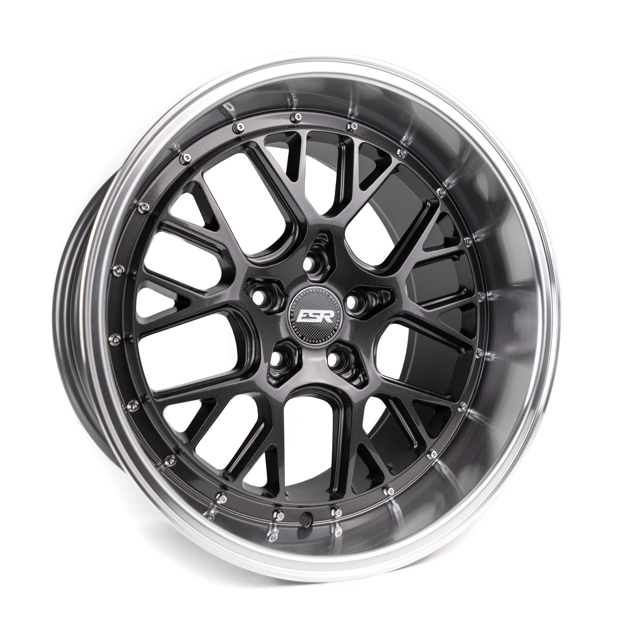 ESR CS11 19x8.5 5x114.3 ET30 Gloss Graphite / Machined Lip - Stunning Wheels for Your Ride