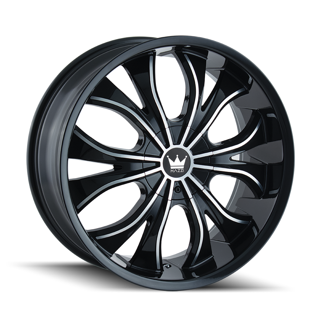 Mazzi Hustler - Stunning 22x9.5 Gloss Black Machined Wheels