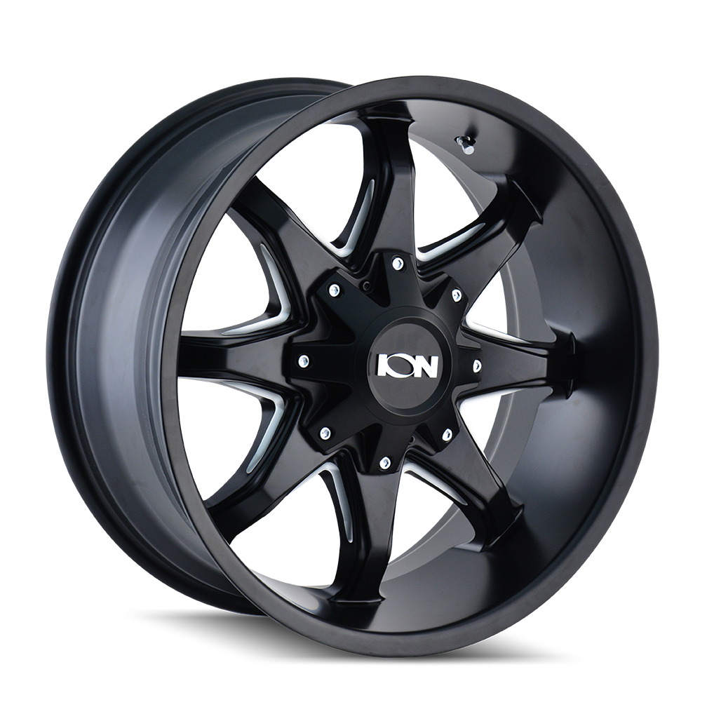 ION 181 Wheels: Stunning 17x9 Satin Black Milled with Dual Bolt Patterns - Upgrade Now!