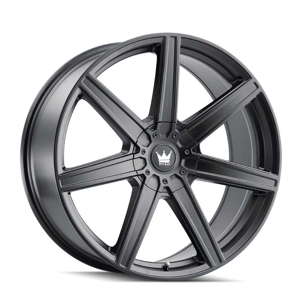 Stunning MAZZI LAGUNA 18x8 Wheels in Matte Black - 5x112/5-120 ET35 74.1