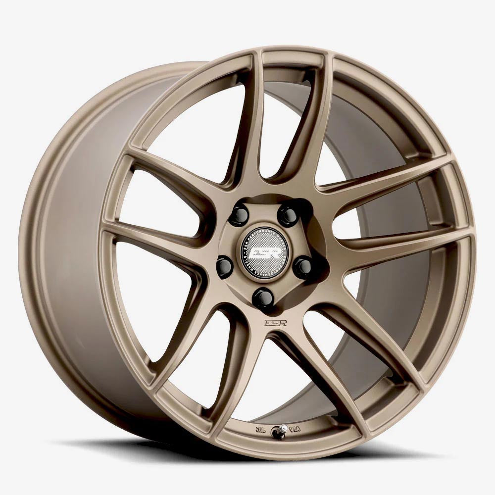 ESR CS8 19x8.5 5x108 (Custom Drill) ET30 Matte Bronze - Stunning Wheels for Your Ride