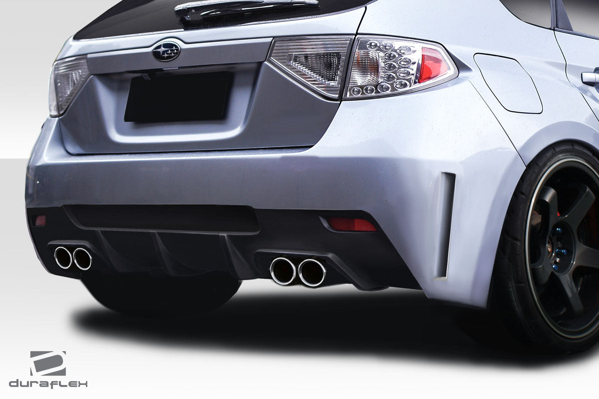 Upgrade Your 2008 - 2014 Subaru Impreza! Duraflex VRS 1 - Piece Rear Bumper Cover