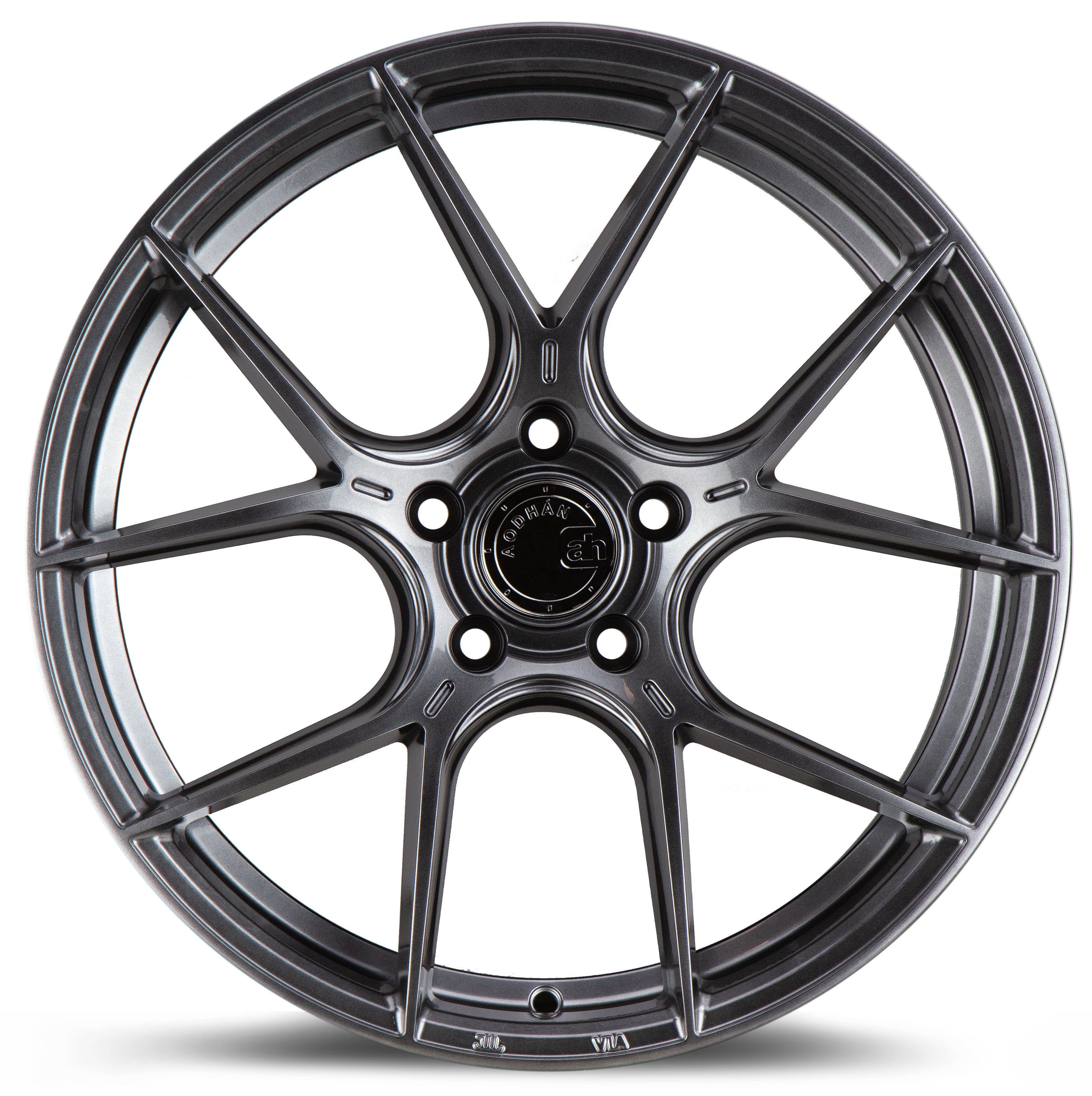 Aodhan AH-11 Wheels: 19x8.5, 5x120, +35 Offset, Stunning Hyper Black