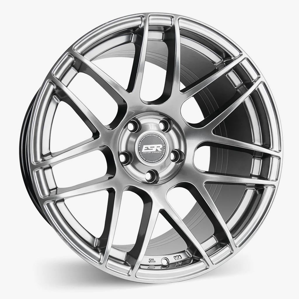 ESR RF1 18x9.5 5x110 Custom Drill ET22 Hyper Black - Stunning Wheels!
