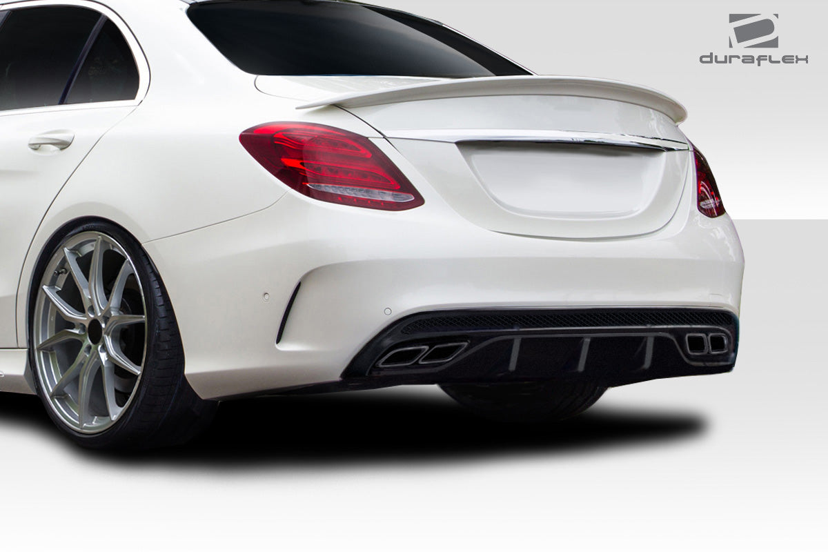 Upgrade Your 2015 - 2021 Mercedes C Class W205 with Duraflex C63 Look Rear Diffuser! (Single Piece for AMG Bumper Only, Size S)