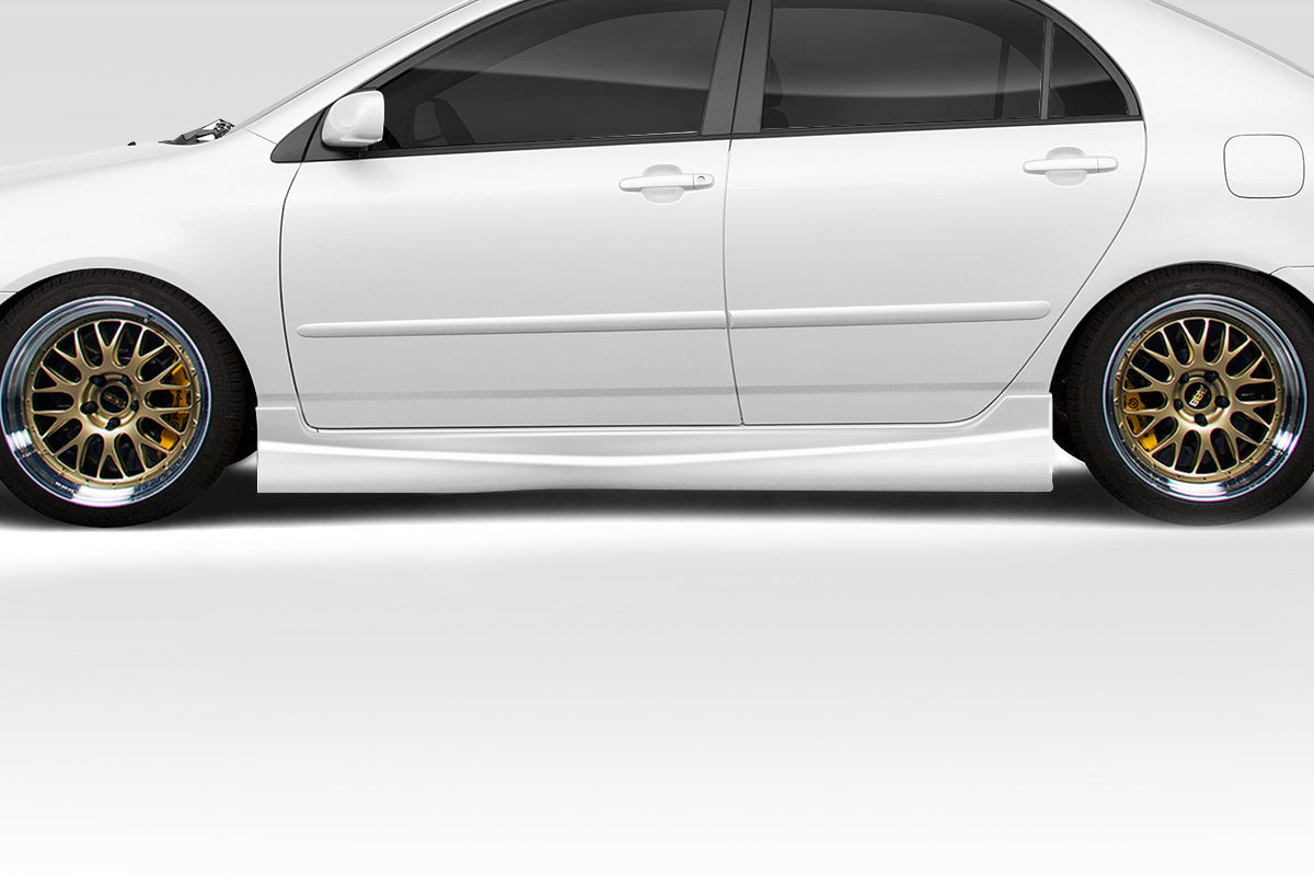 Upgrade Your 2003 - 2008 Toyota Corolla with Duraflex Target 2 - Piece Side Skirts!