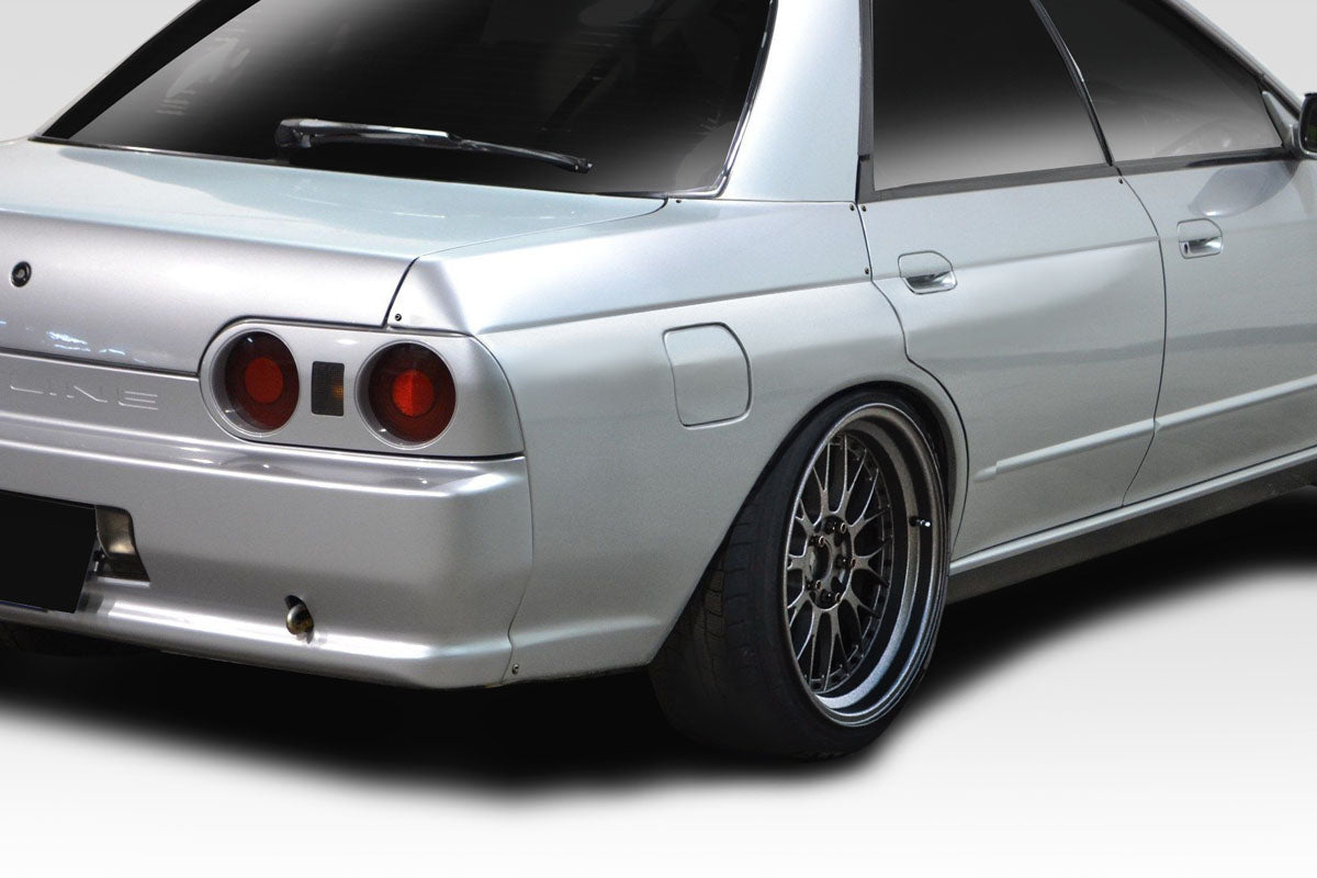 Unleash the Power! 1989 - 1994 Nissan Skyline 4DR R32 Duraflex X Factor Rear Fender Flares - 4 Piece Set