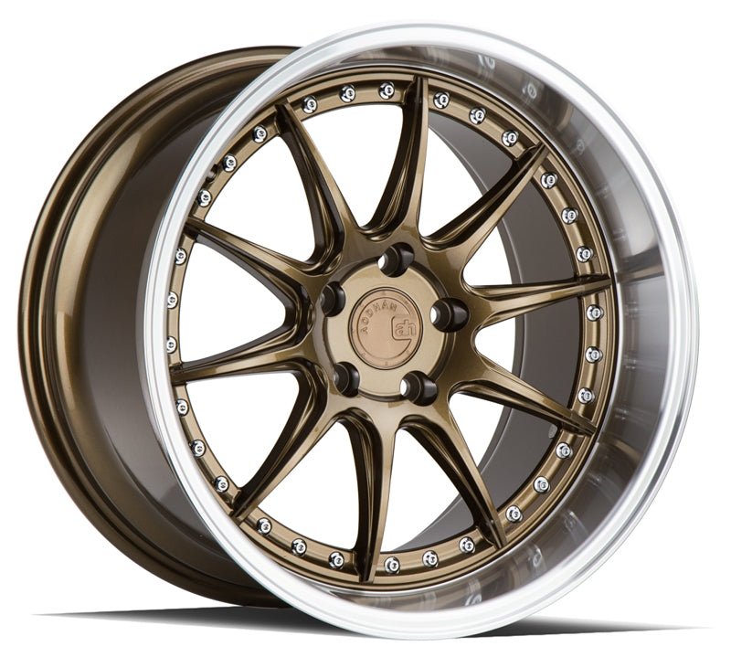 Aodhan DS07 Wheels: Stunning 18x10.5 Bronze Beauty with Machined Lip - Grab Yours Now!