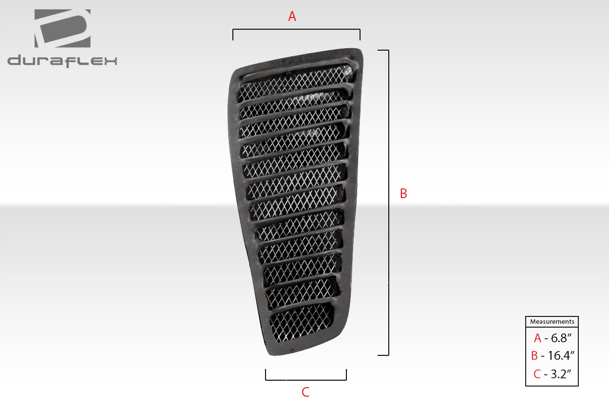 Universal Duraflex Trackstar 3 Hood Vents - 3 Piece: Unleash Your Vehicle's Potential!