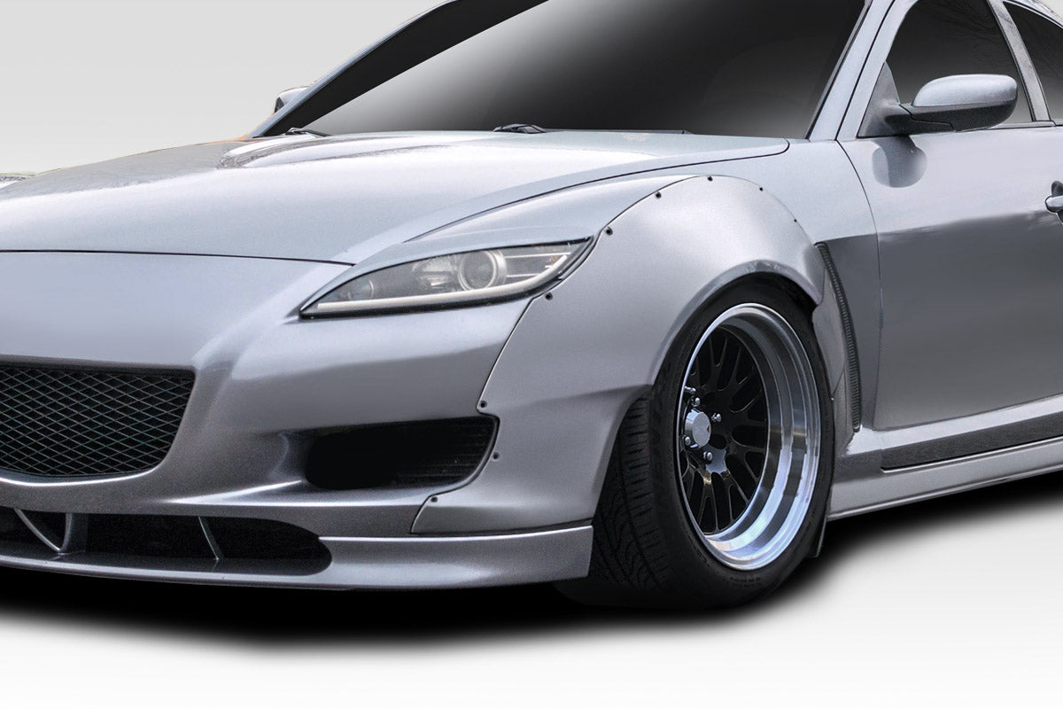 Enhance Your 2004 - 2008 Mazda RX - 8 with Duraflex RBS 40mm Front Fender Flares - 2 Piece Set!