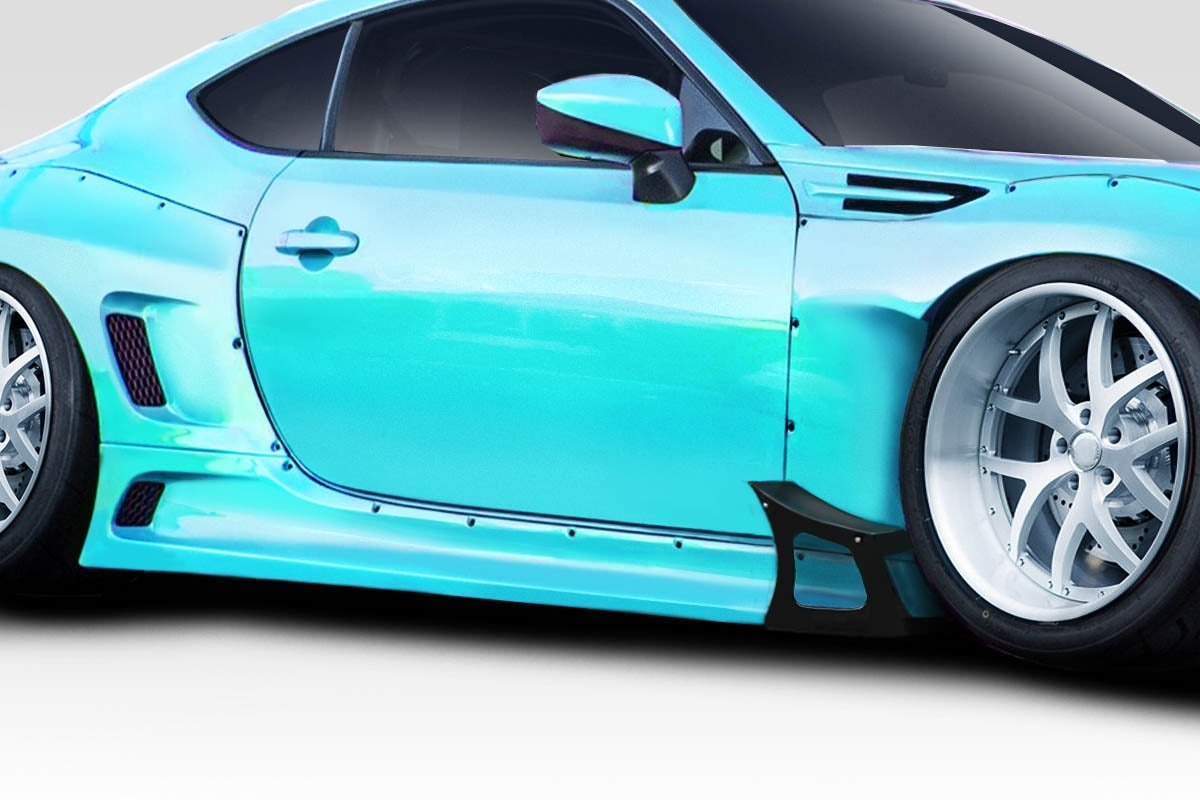 Unleash the Beast: 2013 - 2020 Scion FR - S, Toyota 86 & Subaru BRZ Duraflex GT500 V3 Wide Body 4 - Piece Side Skirts
