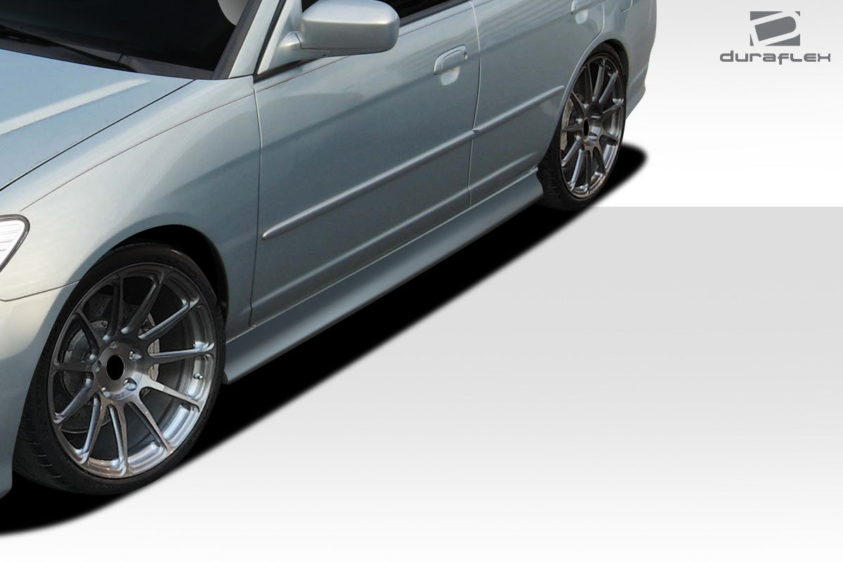 Enhance Your 2001 - 2005 Honda Civic 2DR/4DR with Duraflex Sleek 4 - Piece Side Skirts
