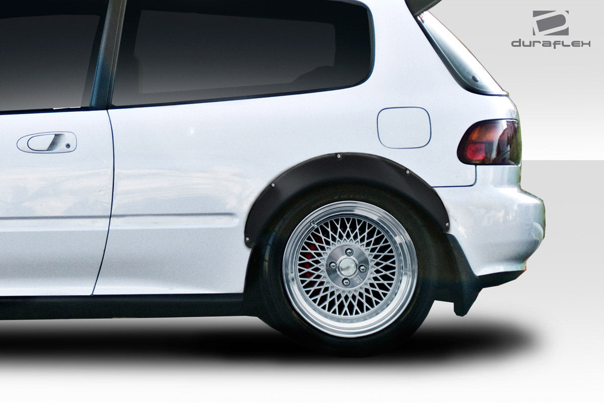 Upgrade Your 1992 - 1995 Honda Civic 2dr/HB with Duraflex J Spec Fender Flares - 4 Piece Set!