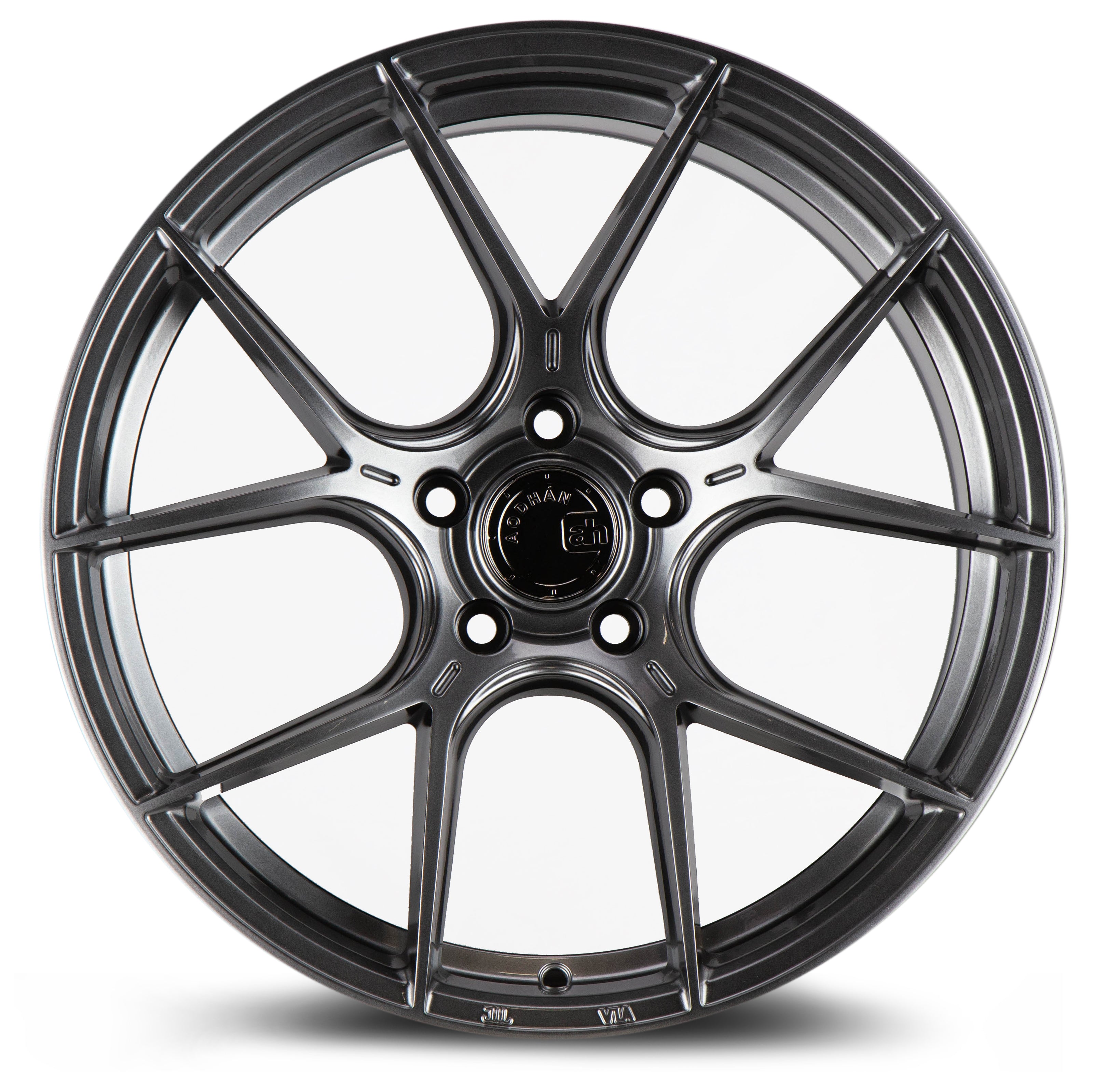 Aodhan AH-11 Wheels: 19x9.5, 5x112, +35 Offset, Hyper Black - A Must-Have Upgrade!
